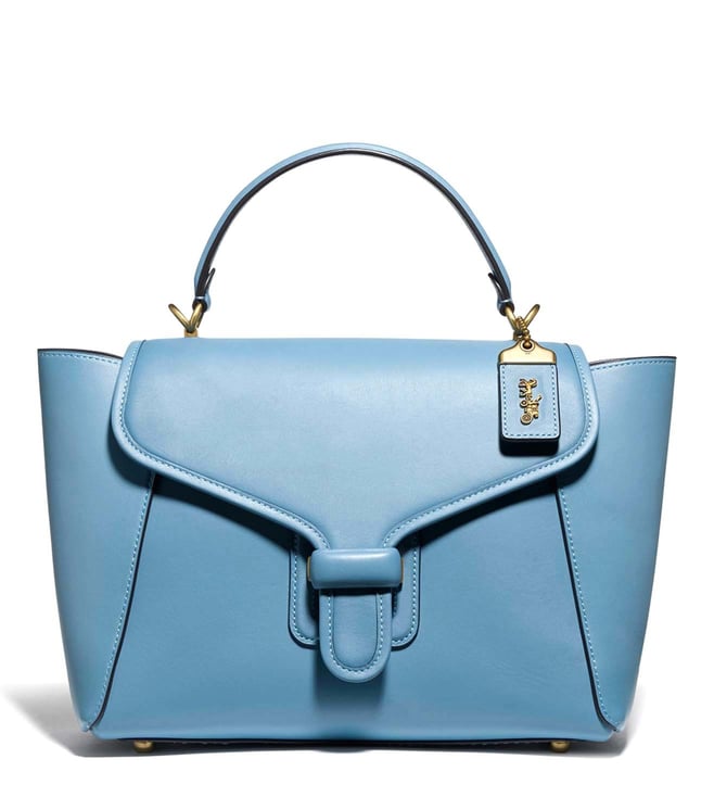 coach blue satchel