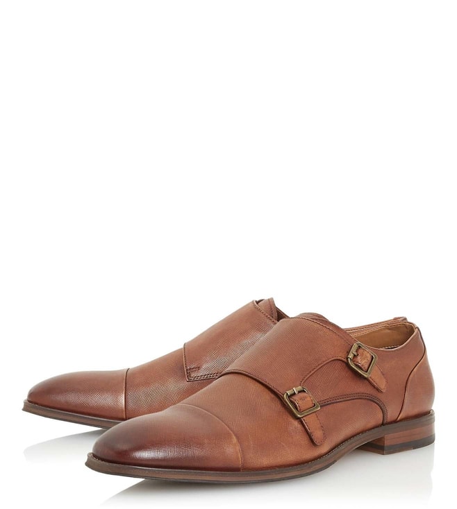 Buy Dune London Tan Scope Monk Strap Shoes for Men Online @ Tata CLiQ ...