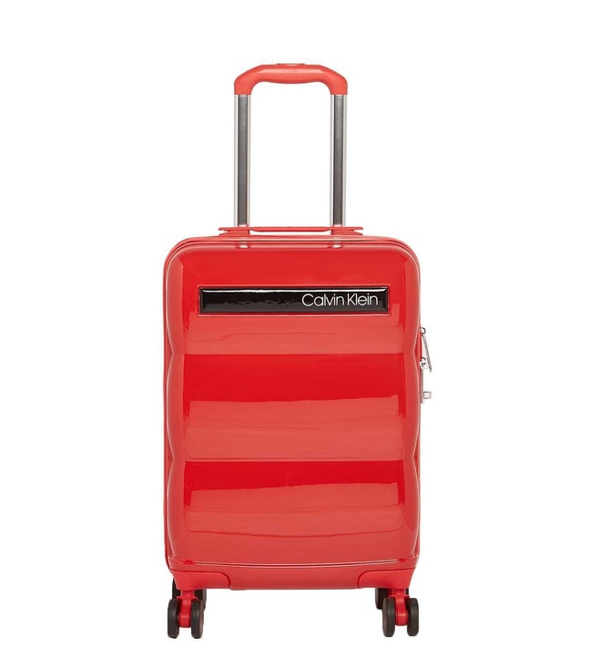 Buy Calvin Klein DOWN TO FLY Red & Trolly Cabin 20 Inches Online @ Tata  CLiQ Luxury