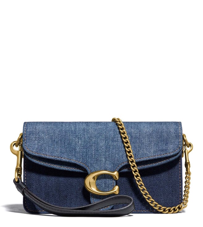 coach sadie denim crossbody