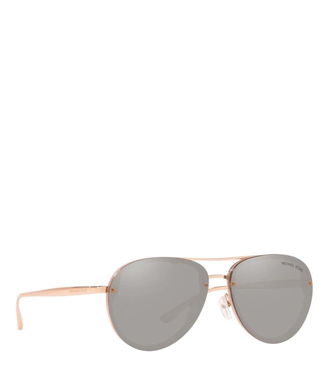 michael kors silver aviator sunglasses