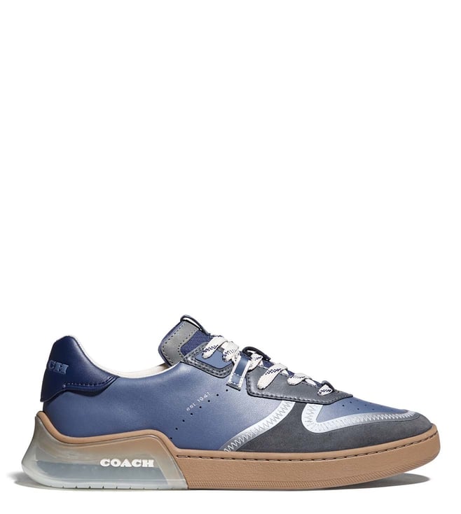 Buy Coach Blue Mist & Grey TBD Colorblock Women Sneakers Online @ Tata CLiQ  Luxury