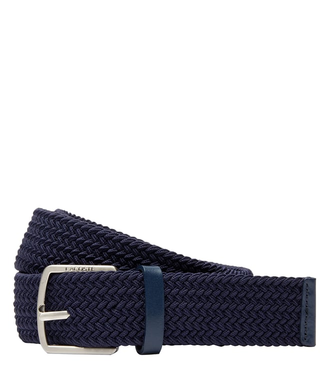 Lacoste Men's Engraved Buckle Belt