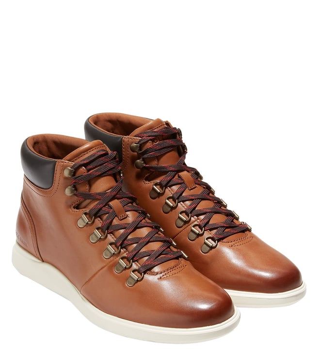 Buy Cole Haan Tan Grand Plus Essex Hiker Boots Online @ Tata CLiQ