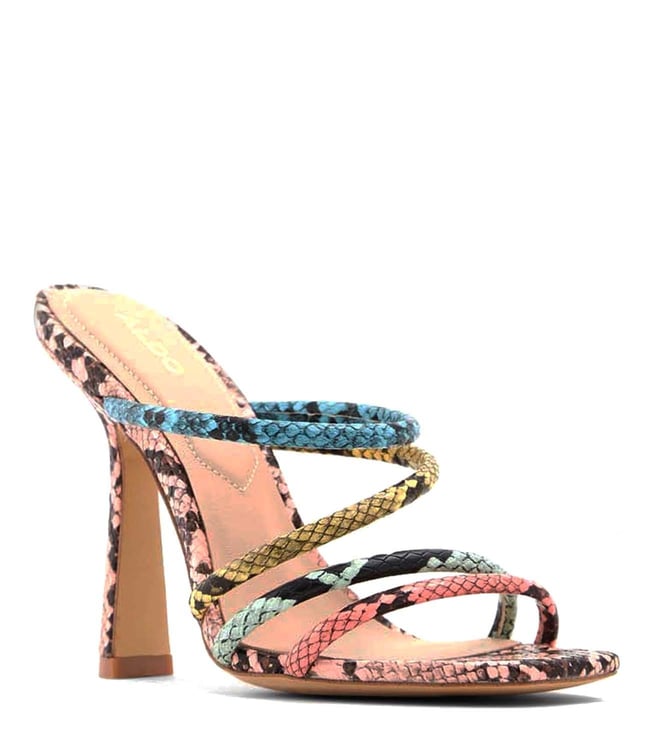 aldo multicolor heels
