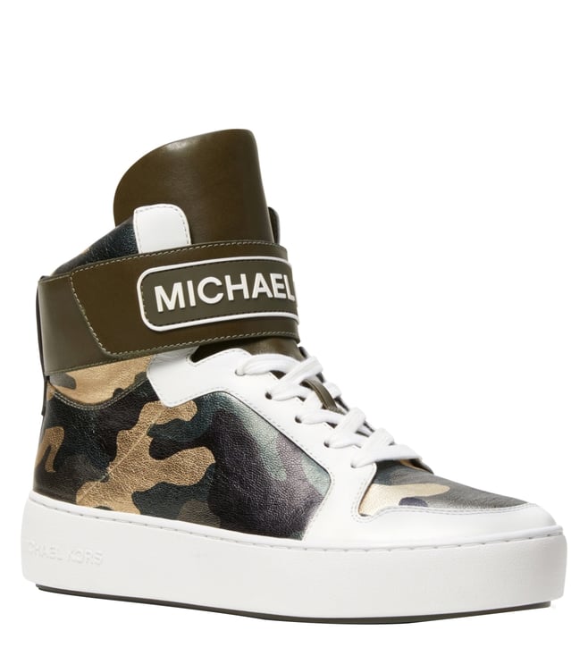 Buy MICHAEL Michael Kors Olive Multi Camouflage Women Sneakers Online @  Tata CLiQ Luxury