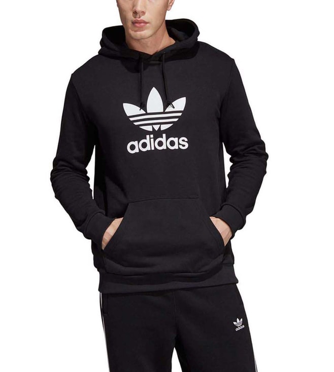 Buy Adidas Originals Logo Regular Fit Trefoil Hoodie Online @ Tata CLiQ Luxury