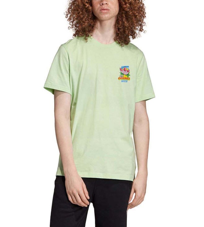 Buy Adidas Originals Green Regular Fit Bodega Popsicle T Shirt for Men Online Tata CLiQ Luxury