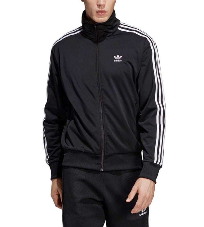 fax weekend Twisted Buy Adidas Originals Black Firebird TT Sports Jacket for Men Online @ Tata  CLiQ Luxury
