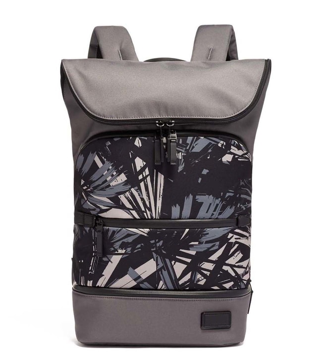 Buy Tumi Blue Palm Print Tahoe Large Forest Flap Laptop Backpack ...