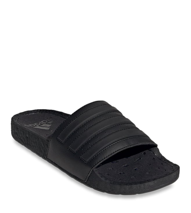 Buy Adidas Black Adilette Boost Slide Sandals for Men Online