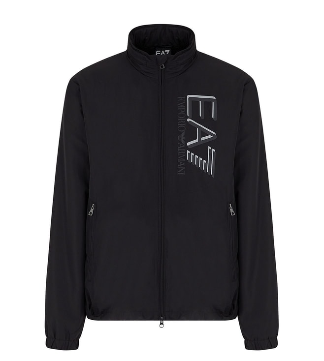 Buy EA7 Emporio Armani Black Logo Regular Fit Jacket for Men Online @ Tata  CLiQ Luxury