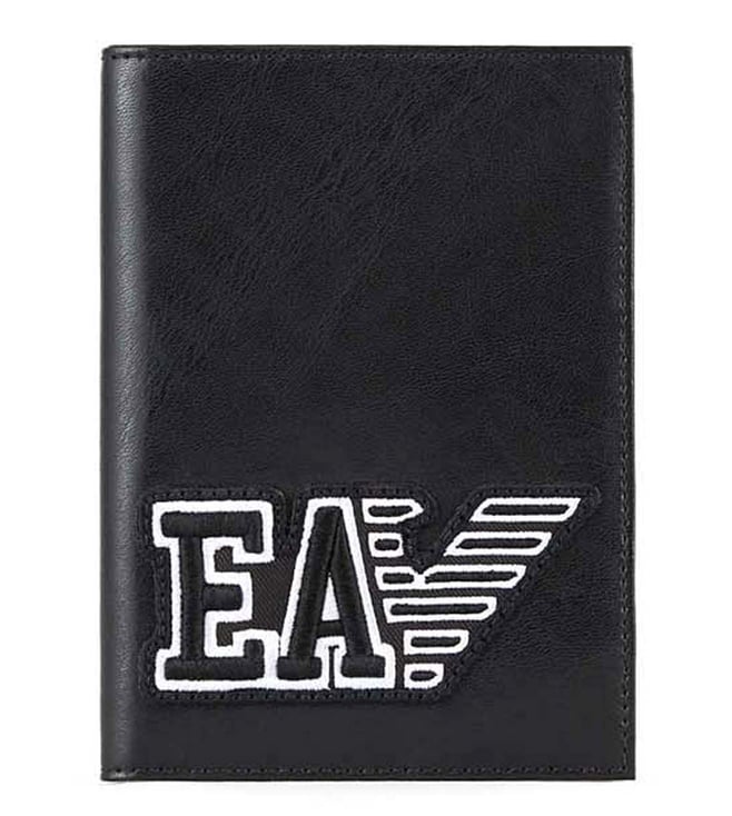 Buy Emporio Armani Black Medium Bi-Fold Passport Wallet for Men Online @  Tata CLiQ Luxury