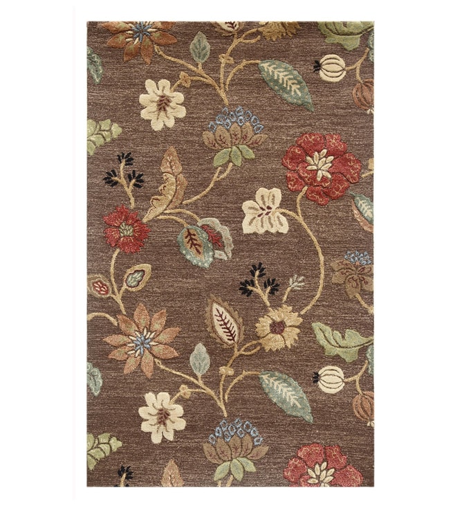 Jaipur Rugs Cocoa Brown Hana Hand, Transitional Area Rugs Brown