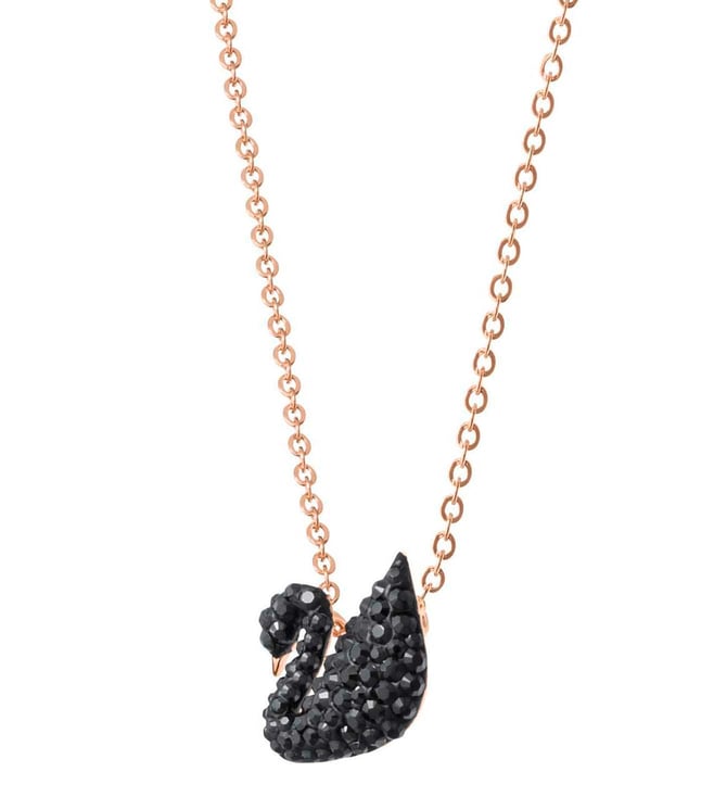 Buy Swarovski Iconic Swan Black Pendant 