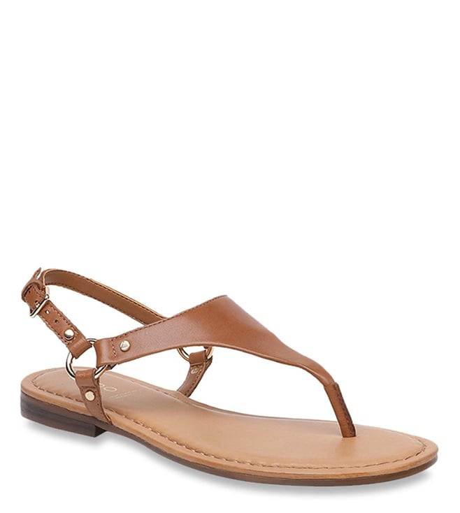 Buy Aldo Tan Back Strap Sandals for Women Online Tata CLiQ Luxury