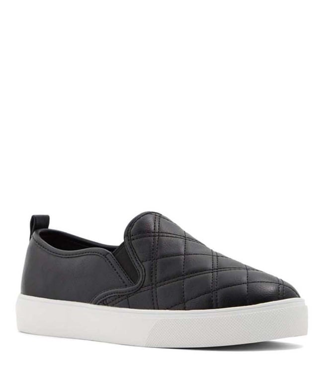 aldo black slip on sneakers