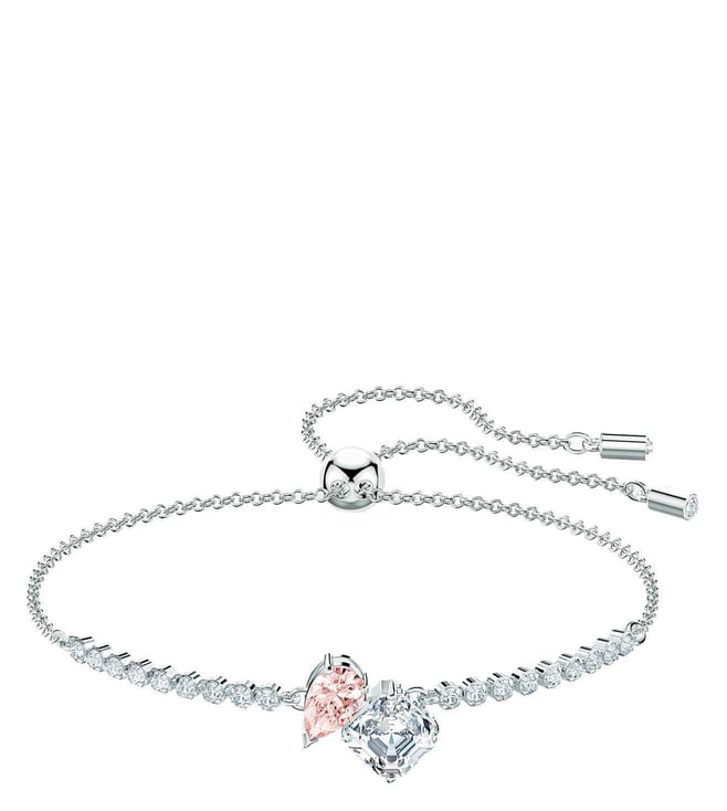 Swarovski Infinity Heart crystal bracelet white