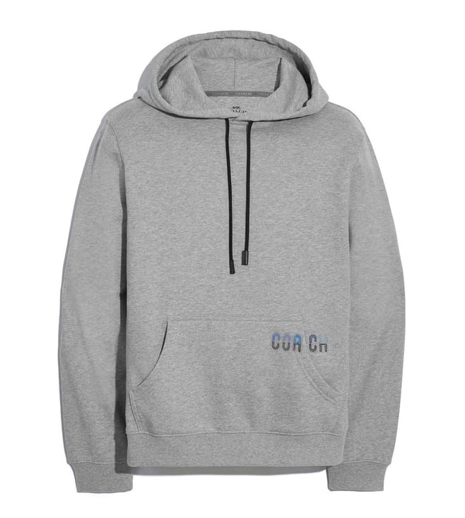 grey coach hoodie