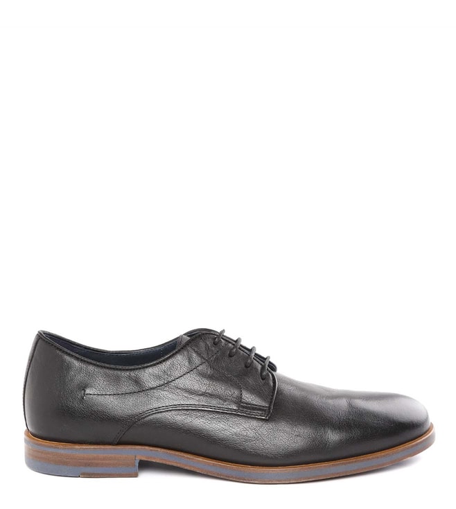Buy Geox Black Leather Derby Shoes for Men Online @ Tata CLiQ Luxury