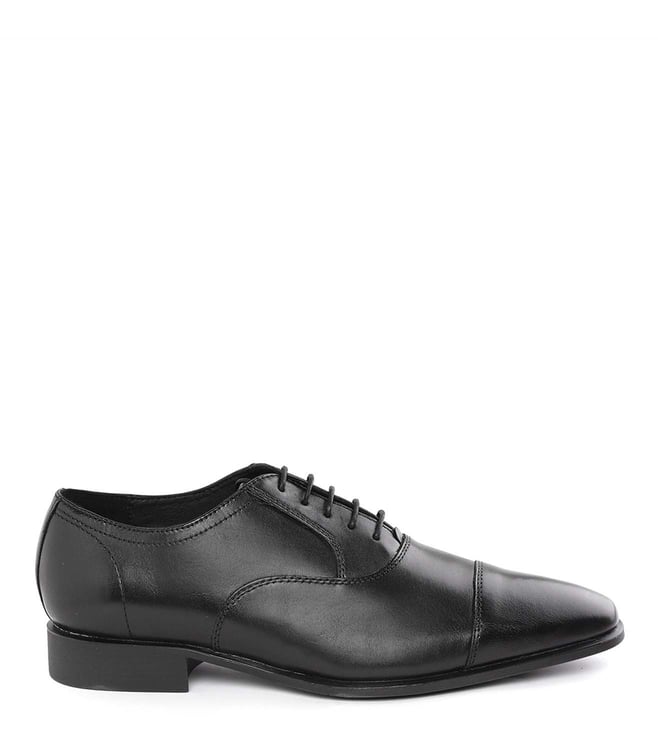 Buy Geox Black Leather Oxford Shoes for Men Online @ Tata CLiQ Luxury