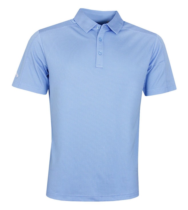Buy Callaway Golf Broun Blue Box Jacquard Regular Fit Polo T-Shirt for ...