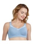 Enamor A112 Smooth Lift Classic Bra - Stretch Cotton Non-Padded Wirefree  Full Coverage - Black