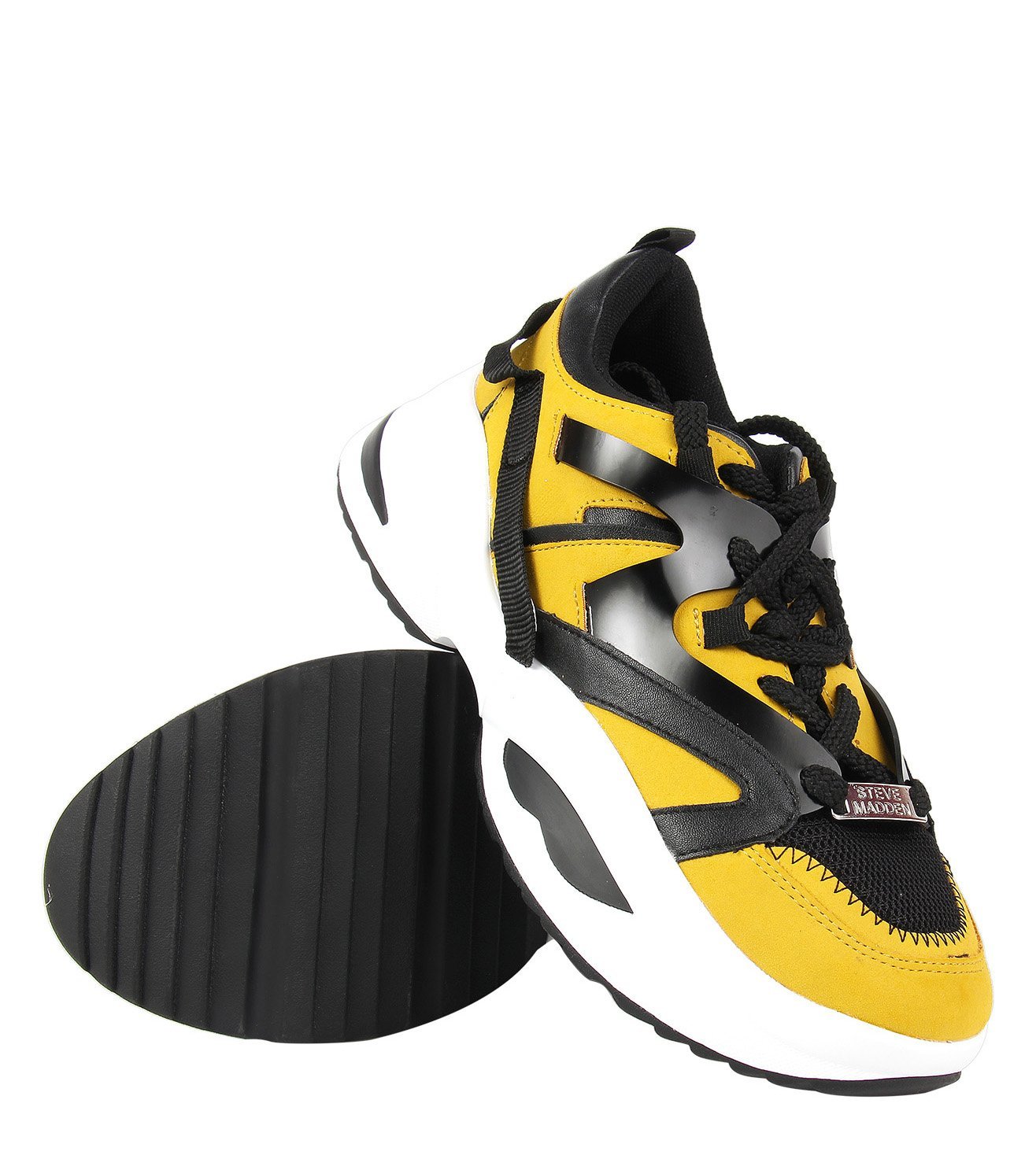 yellow steve madden sneakers