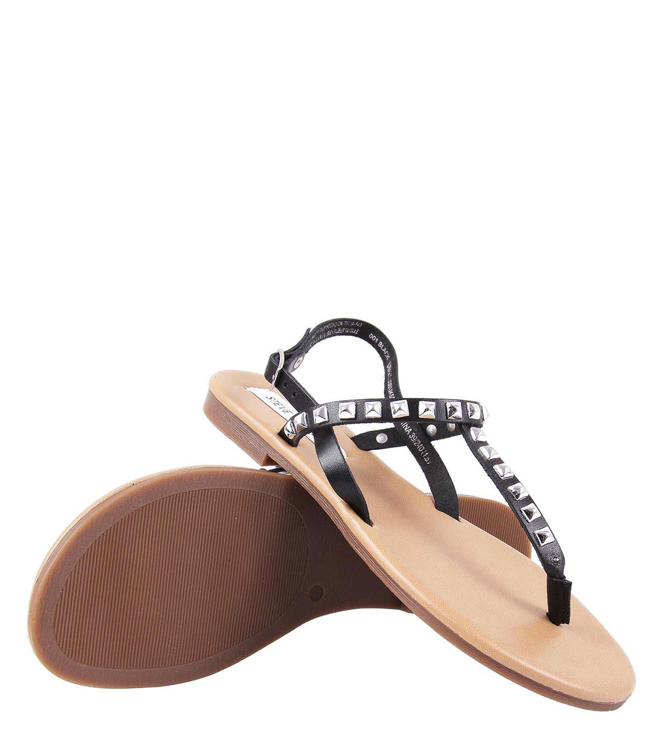 steve madden black flip flops