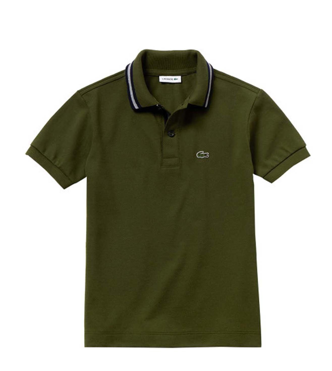 lacoste olive green polo
