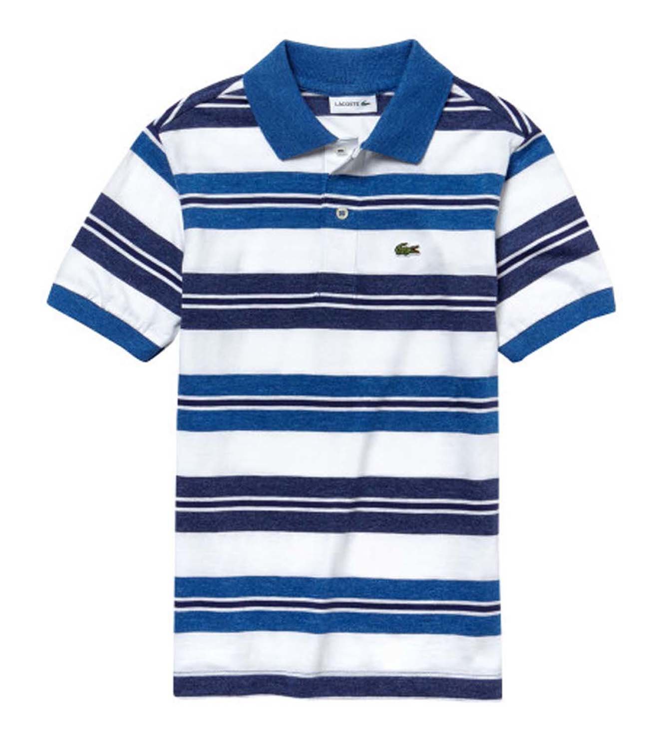 blue and white polo t shirt