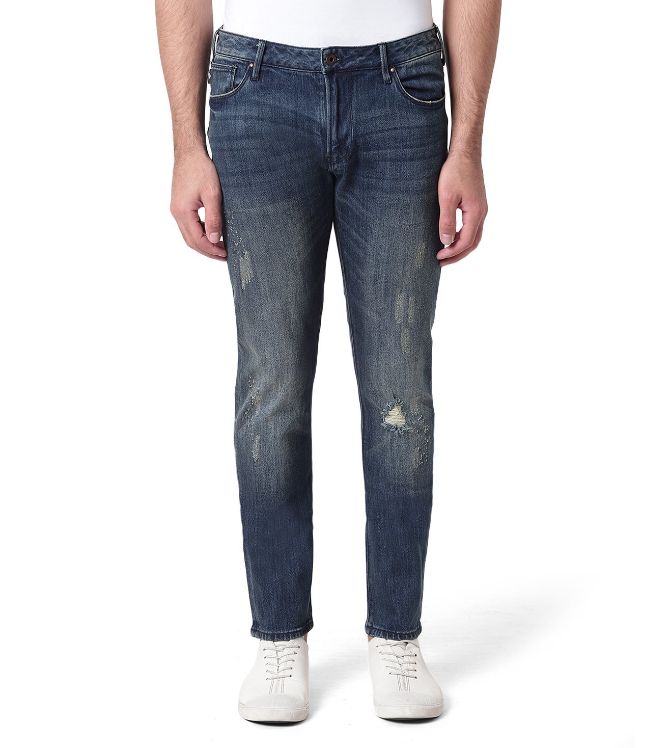 mens armani ripped jeans