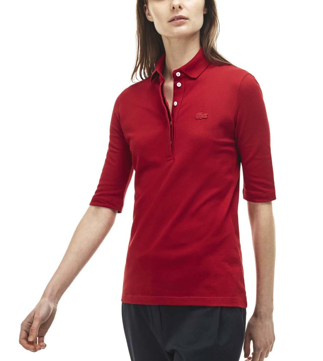 polo lacoste red