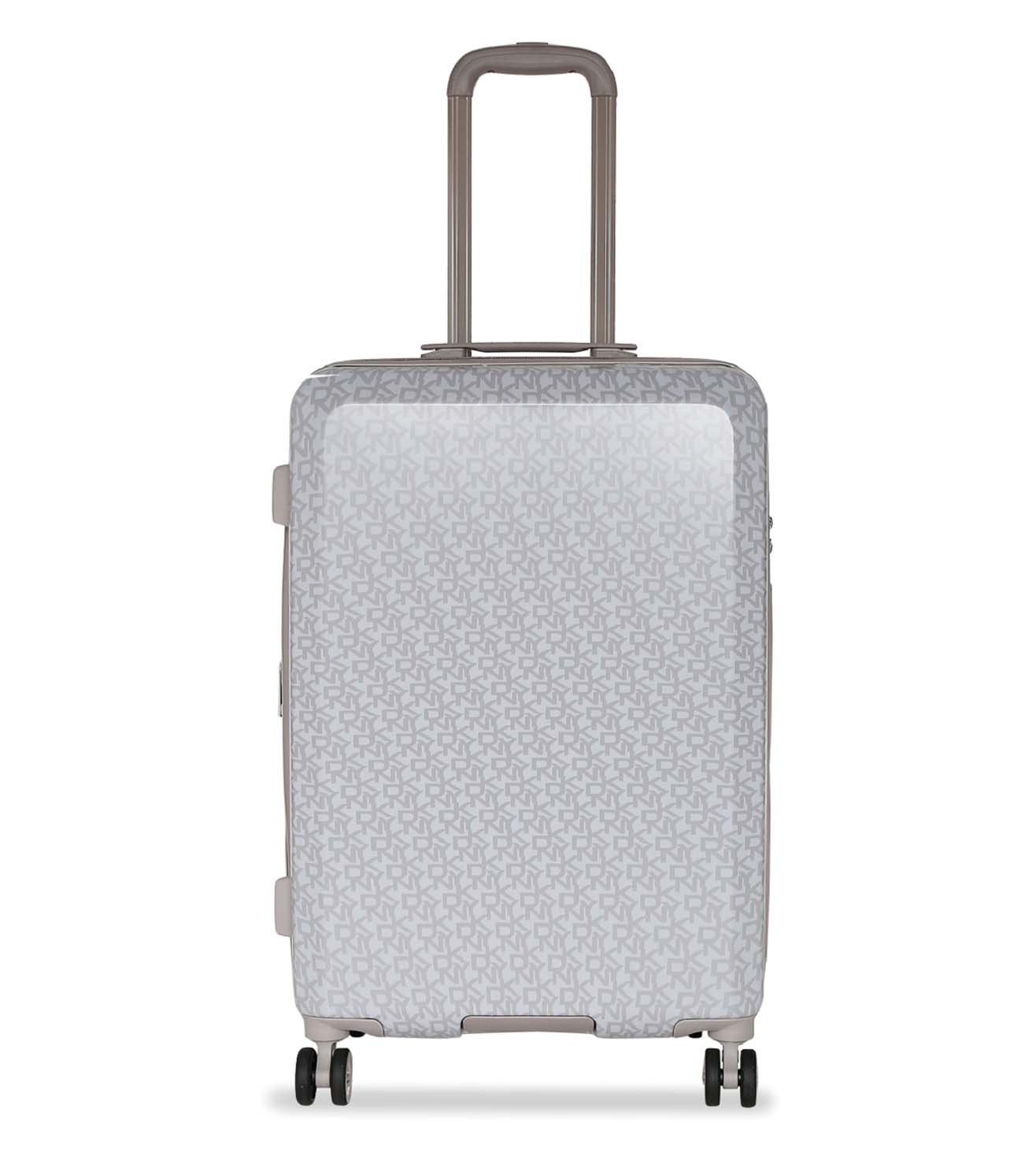 dkny white suitcase