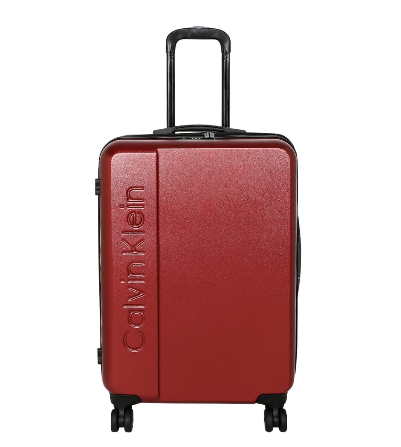 calvin klein red suitcase