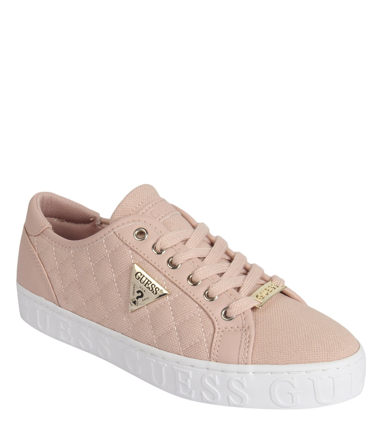 pink guess sneakers