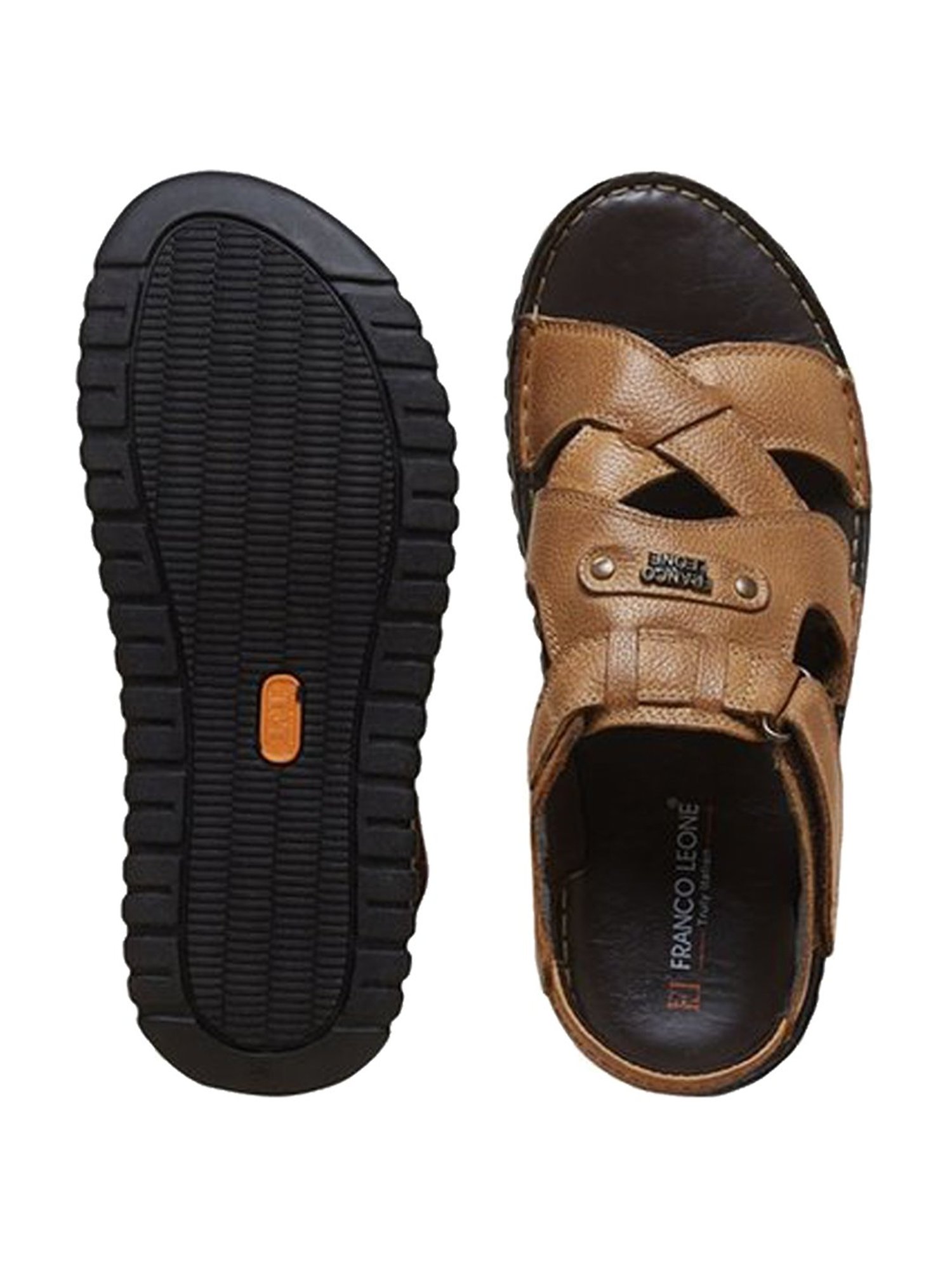 Buy Franco Leone Men Tan Sandals Online at desertcartINDIA