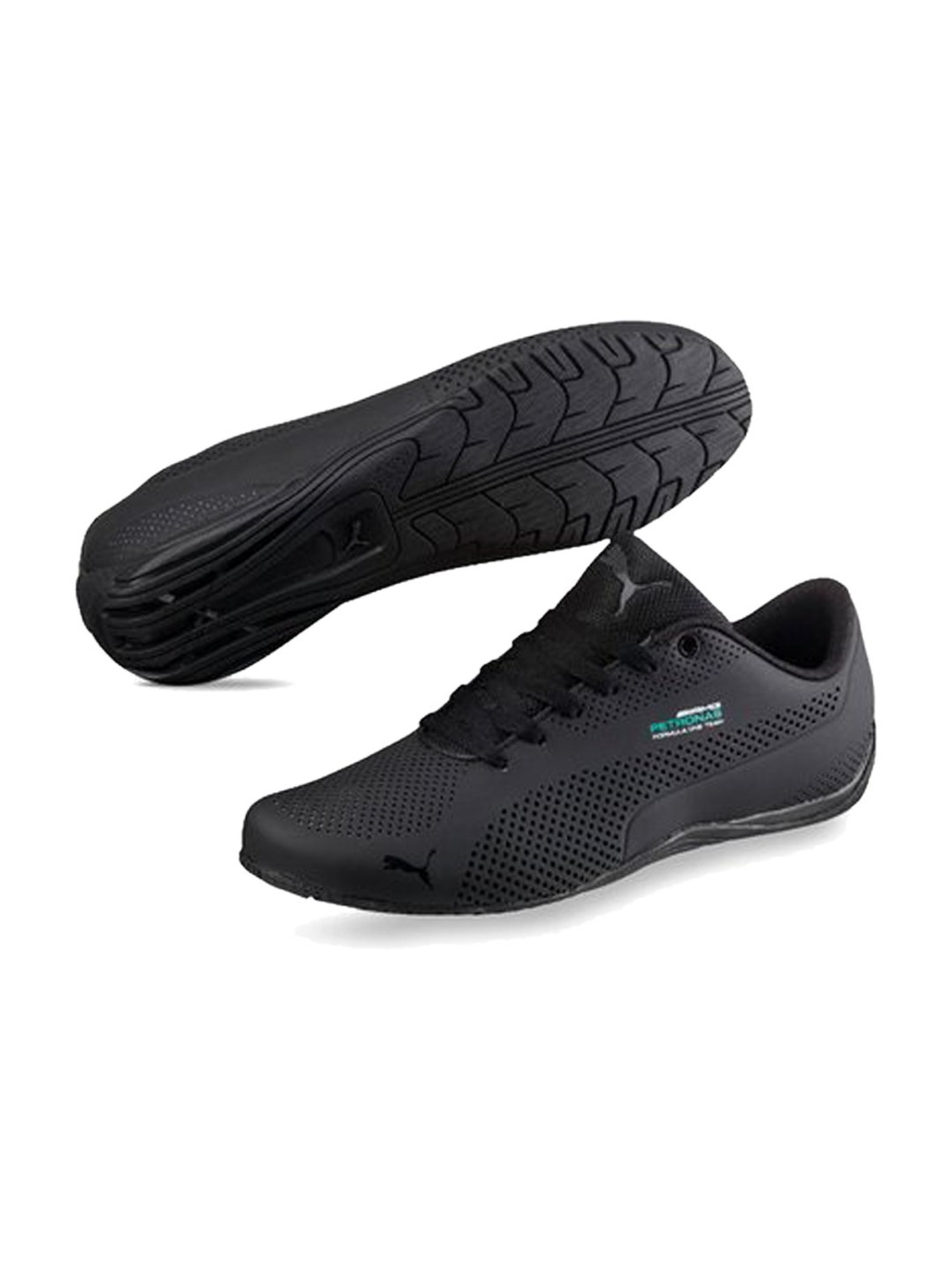 puma mercedes mamgp drift cat ultra black sneakers