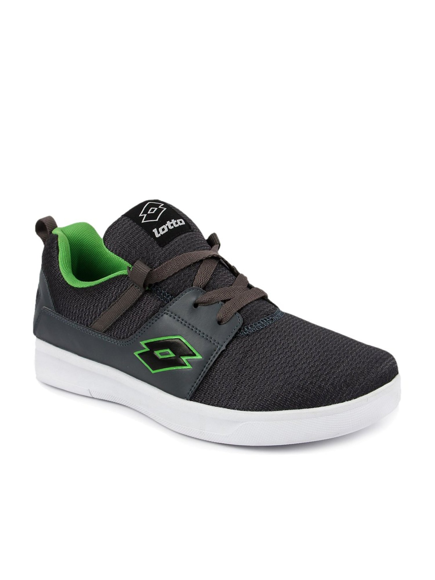 Lotto Dark Grey \u0026 Lime Green Sneakers 