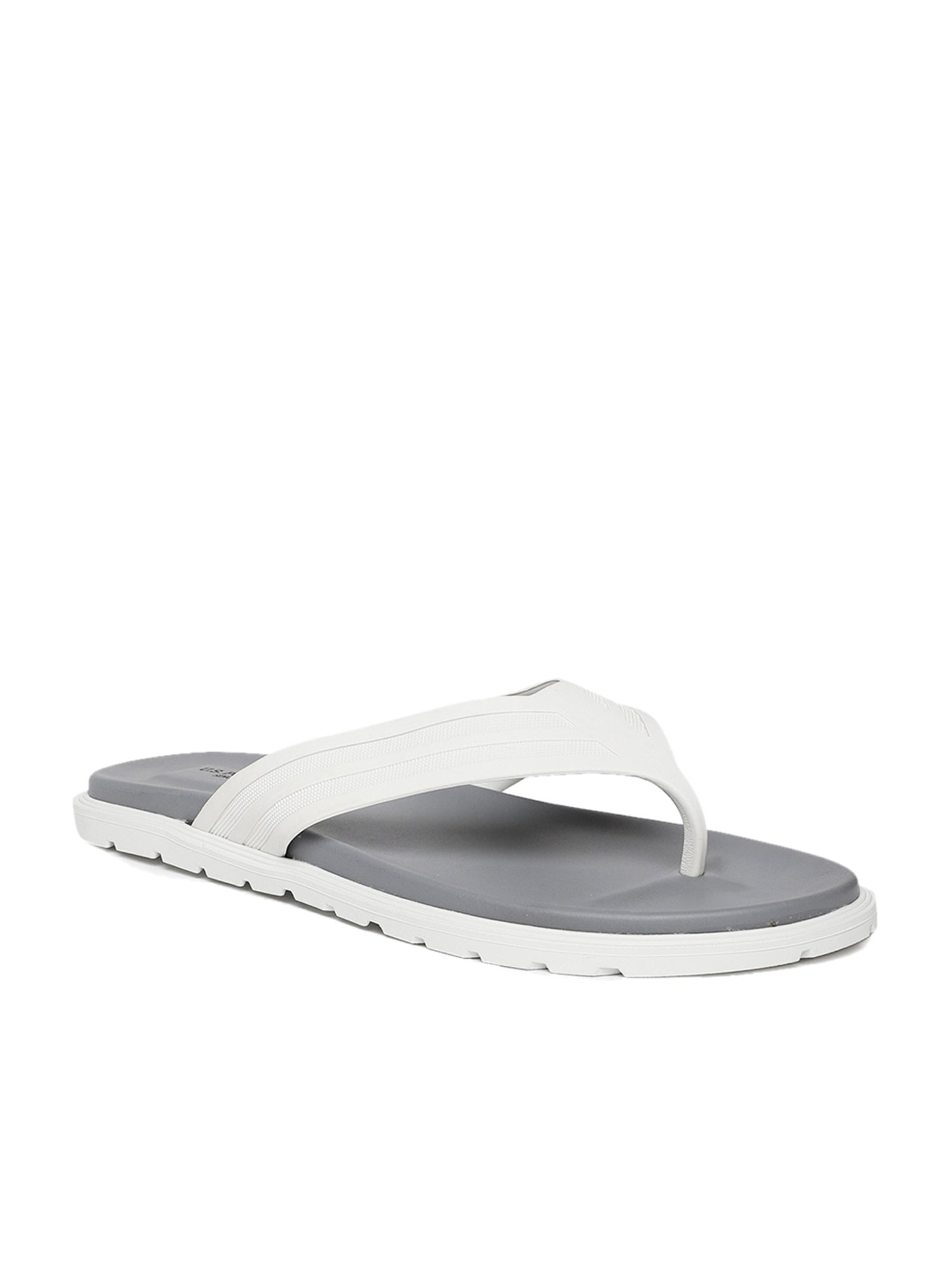 US Polo Assn. Latvian White \u0026 Grey Flip 