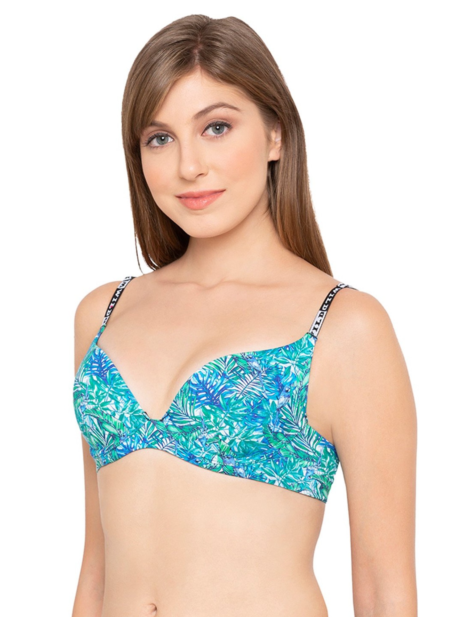 Buy Candyskin Blue & Green Under Wired Padded Push Up Bra for Women Online  @ Tata CLiQ