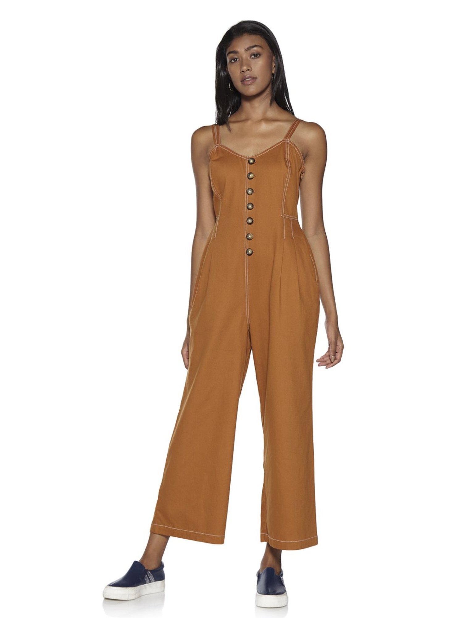 tan jumpsuit