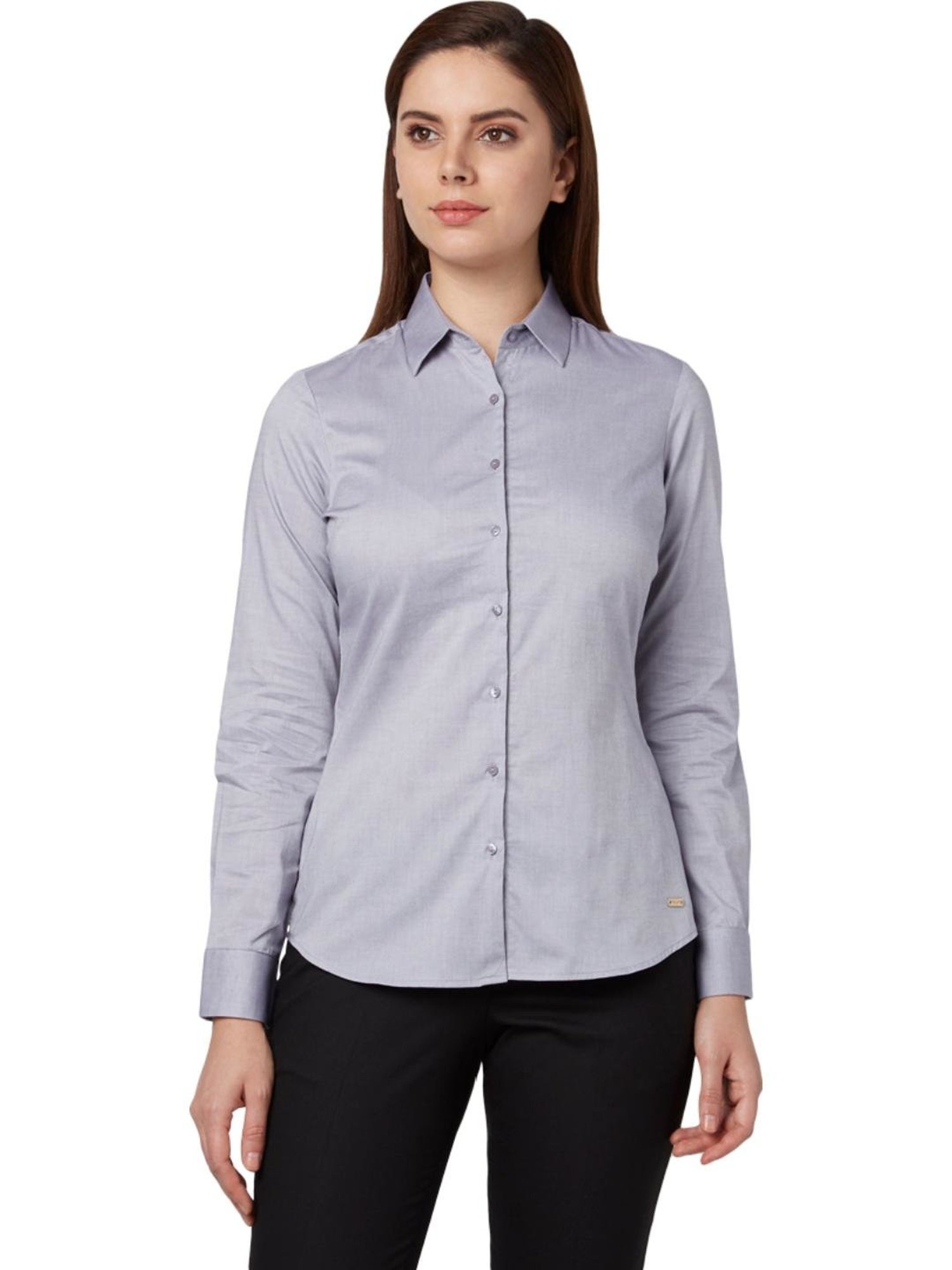 Park avenue women's store solid formal shirt