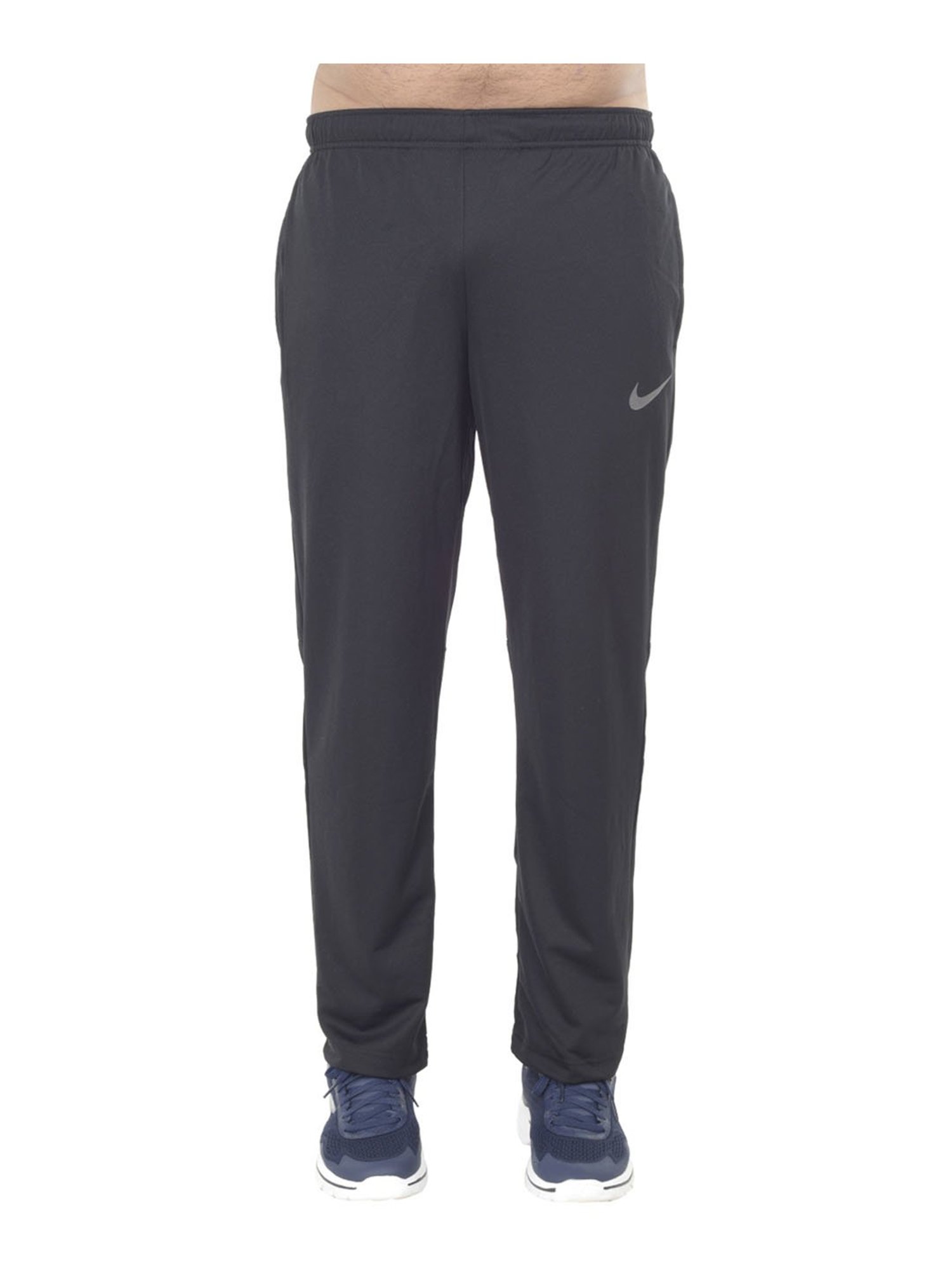 nike black polyester track pants