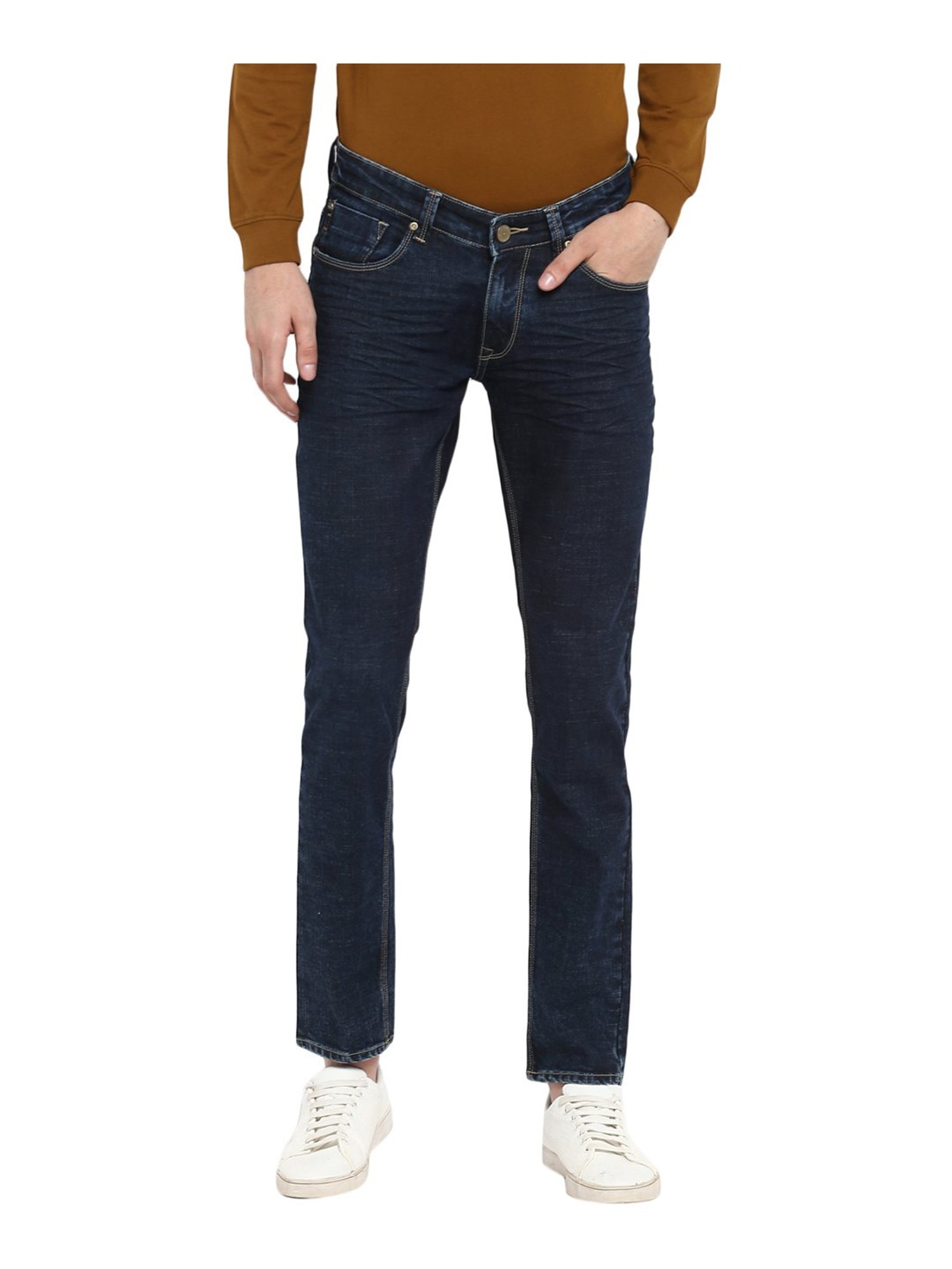 men's skinny fit low rise jeans