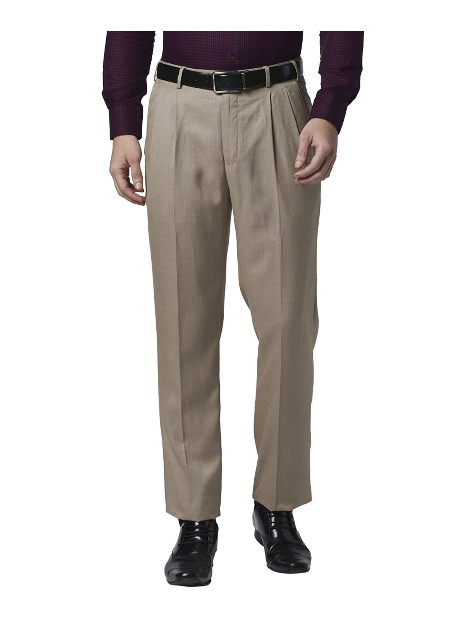 Buy Park Avenue Men Mid Rise Cotton Formal Trousers - Trousers for Men  21751978 | Myntra