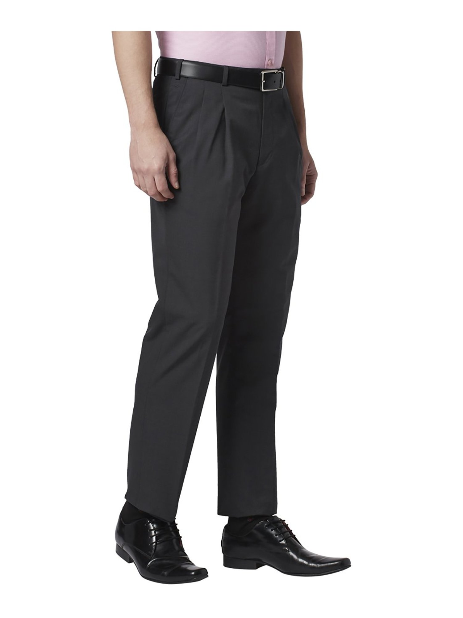 Buy Black Trousers & Pants for Men by PARK AVENUE Online | Ajio.com