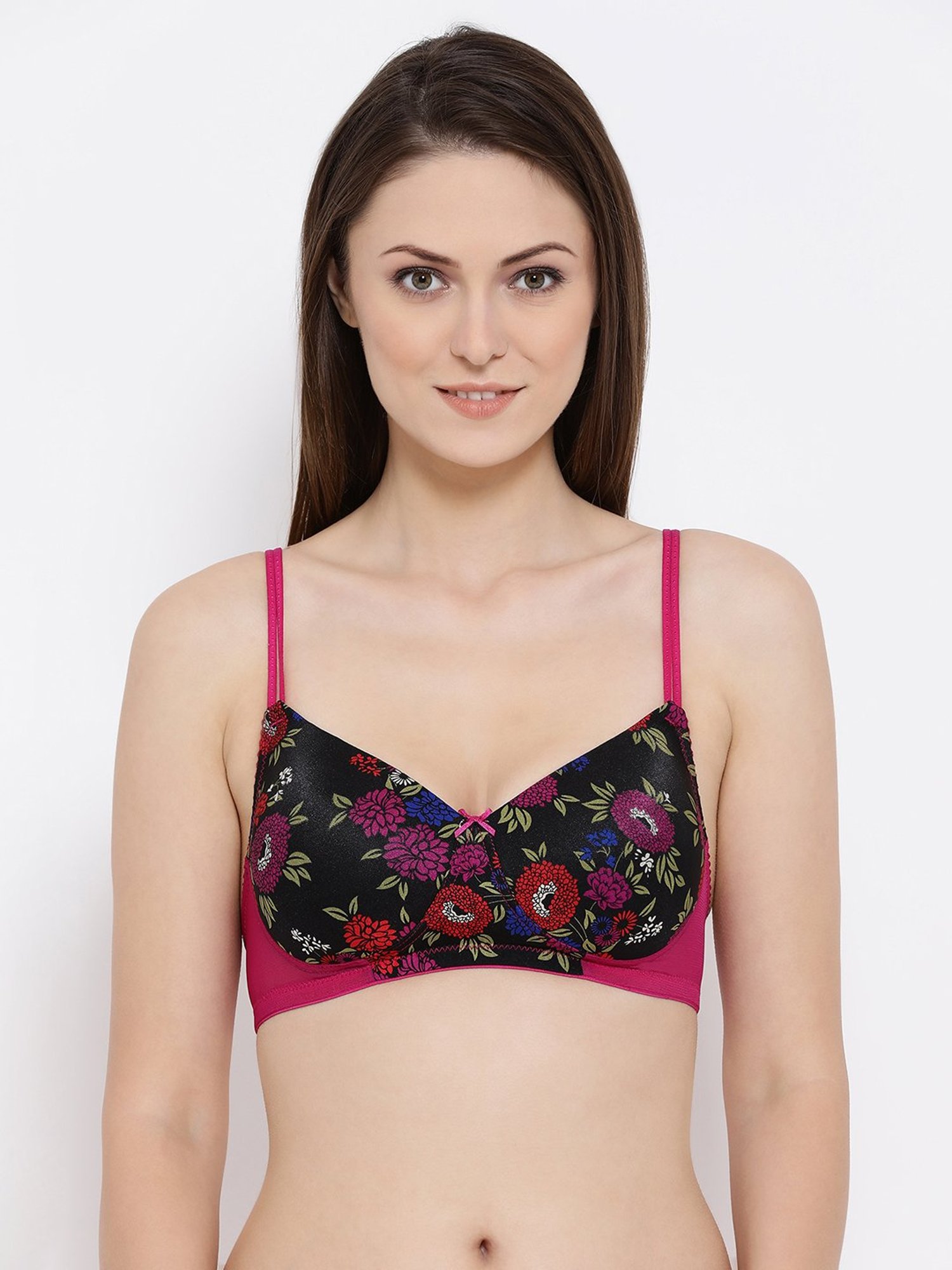 Buy Clovia Black Padded Non Wired T-Shirt Bra for Women Online @ Tata CLiQ