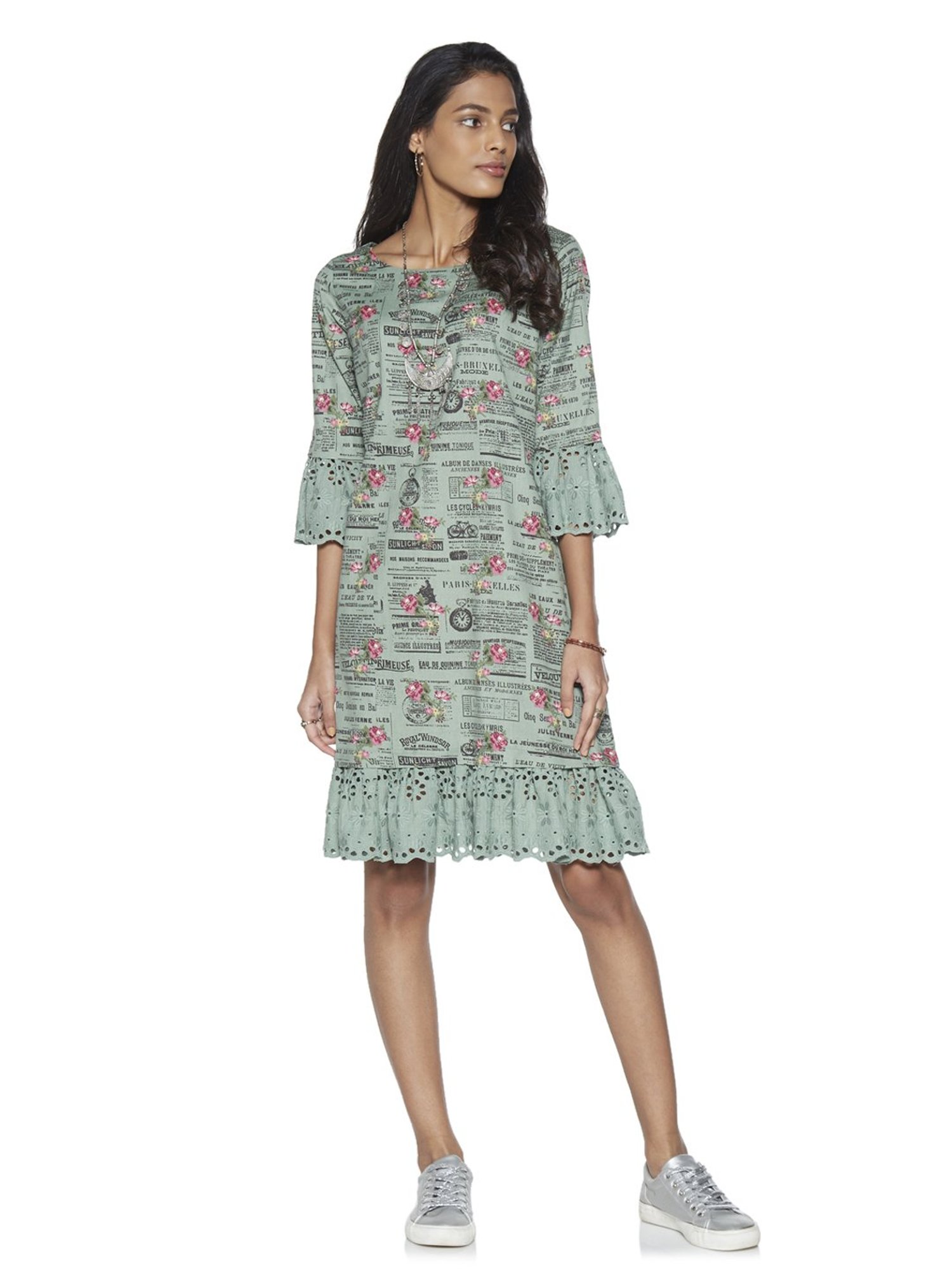 Bombay Paisley by Westside Printed Pink Dress