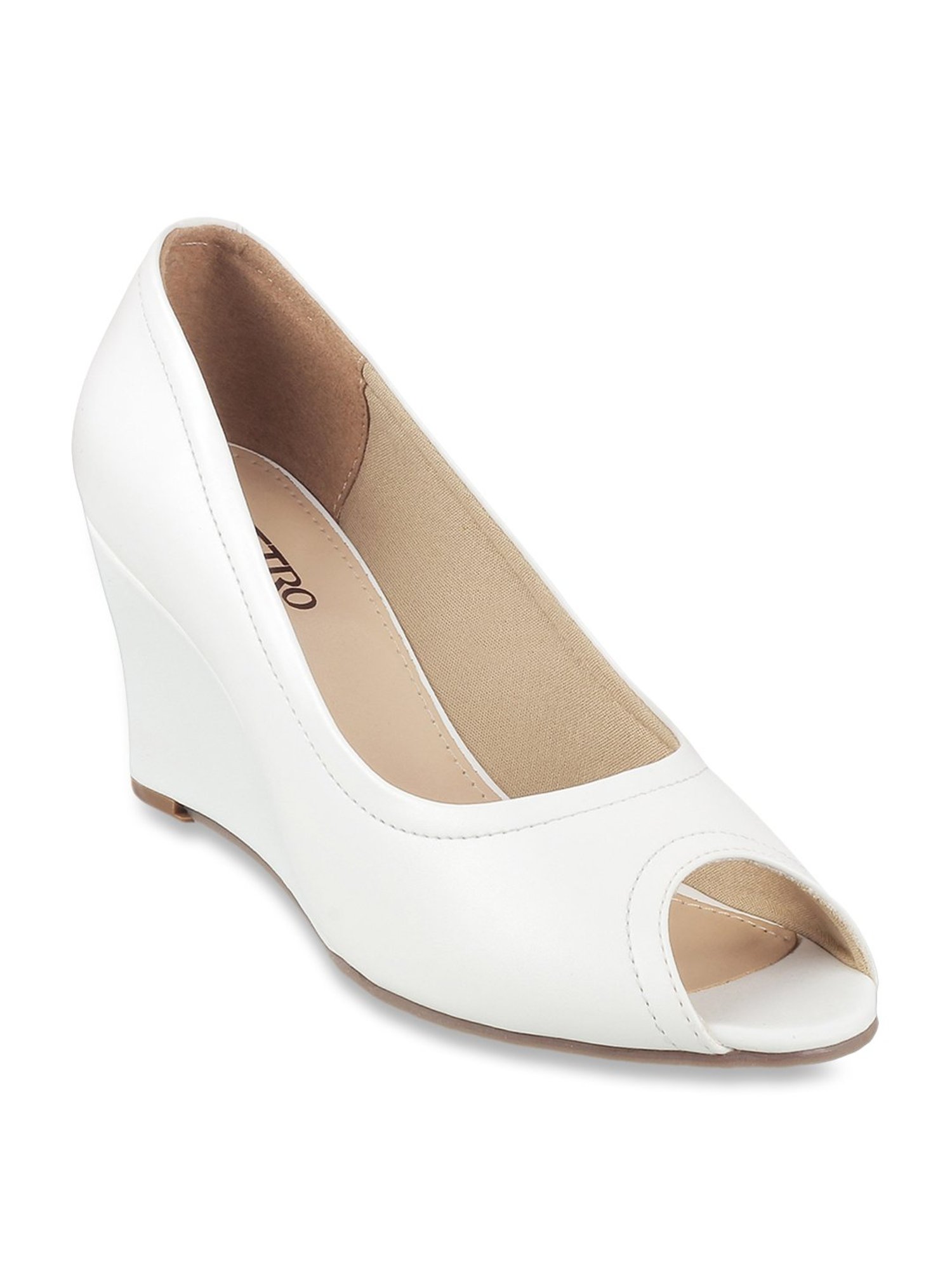 White peep toe on sale shoes